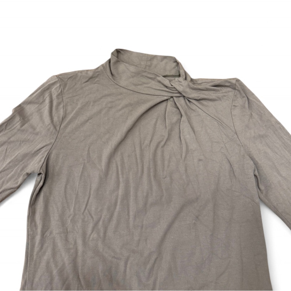 Ann Taylor Factory Taupe Turtleneck Top - Picture 3 of 6